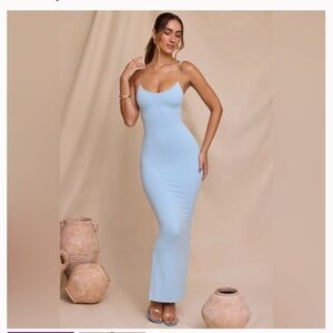 Oh Polly Sky Blue Maxi Dress